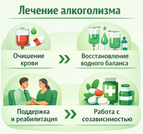 лечение алкоголизма в Осташкове этапы